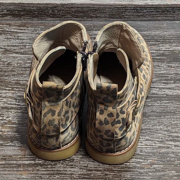 Elephantito Girl's Animal Print Ankle Bootie Size 2 - Picture 4 of 6